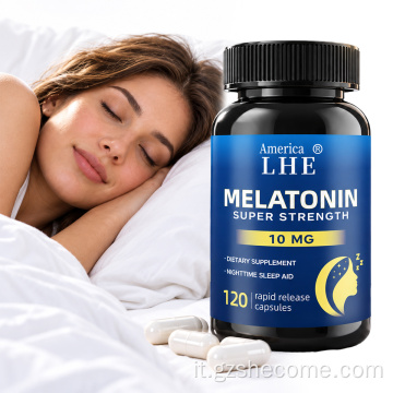 Shecome Capsule di melatonina Supporto per il sonno Rilassamento